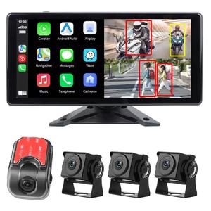 10.36인치 울트라 HD 4K 비디오 레코더 터치 스크린 모바일 폰 미러 링크 애플 카플레이 안드로이드 오토 대시캠 모니터 1년 - Product Image 1