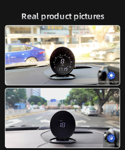 Horloge numérique pour voiture Hud G6 Compteur automatique avec alarme de vitesse Affichage tête haute pour voiture Compteur de vitesse Kilométrage RPM MPH Accessoires de voiture - Product Image 6