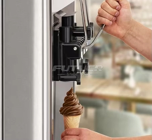 Machine à remplir les glaces italiennes aromatiques professionnelles pour boulangeries et moulins à farine, 2+ saveurs mélangées, glace molle - Product Image 1