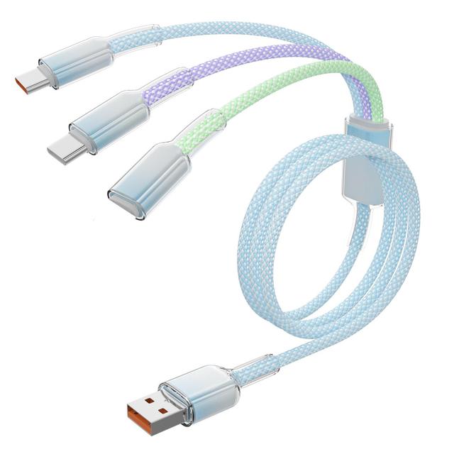 Fast Charging 3 in 1 Usb Cable Dual TYPE C for Samsung for Huawei Mobile Phone Charging Cable Type C Android OEM logo