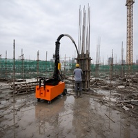 Pompe à colonne pour structure secondaire 380V 7.5KW, haute efficacité, électrique, pour le transfert et le coulage de mortier à granulats fins