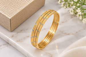 24K Gold Bangle 14.80 Gram Handmade Fancy Gold Bangle for Women Wedding Function Traditional <b>Indian</b> <b>Jewellery</b> - Product Image 3