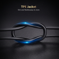 Cable Óptico Activo HDMI 2.1 de Longitud Personalizada, 48 Gbps, 8K60Hz, EARC, Aleación de Zinc, Cable de Fibra HDMI AOC para Ingeniería y Cine en Casa