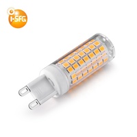 Ampoule LED G9 à haut lumen, lumière de maïs, AC120V/230V, éclairage domestique, ampoule LED, télécommande, 5W, lampe décorative, base en céramique, homologuée ETL