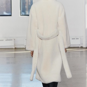 Abrigo de Mujer Personalizado, Nuevo Estilo Casual, con Cinturón de Imitación de Piel, Accesorios de Moda, Abrigo Retro de Manga Larga con Bolsillos, Elegante - Product Image 5