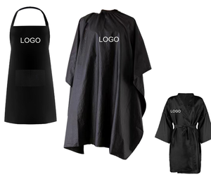 Capa de Corte de Pelo Ajustable y Cómoda con Botones a Presión, Cobertura Total, Tela de Poliéster Impermeable, para Hombres/Mujeres, Salón de Belleza/Barbería - Product Image 2