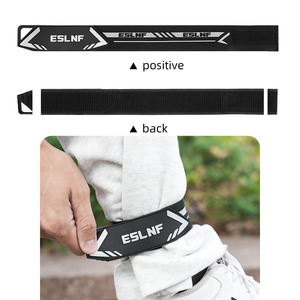 Bracelets réfléchissants pour <span class=keywords><strong>coureurs</strong></span>, bandes de cheville, équipement de cyclisme et de course, sangles de jambe pour pantalon de vélo, clips pour pantalon de vélo - Product Image 5