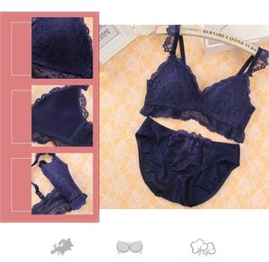 Vente en gros sans anneau en acier, soutien-gorge push up sexy, <span class=keywords><strong>lingerie</strong></span> en dentelle, ensemble de sous-vêtements sexy pour femmes matures - Product Image 6