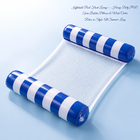 Lit flottant gonflable en PVC pour adultes, transat de piscine, flotteur aquatique, étanche, durable pour piscine, lac, plage, OEM personnalisé, vente en gros