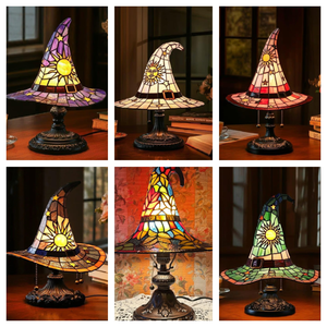 New arrivals Gothic nhựa ánh sáng ban đêm đèn bàn với mũ phù thủy thiết kế sáng tạo USB Đèn bàn Quà Tặng nhà - Product Image 1