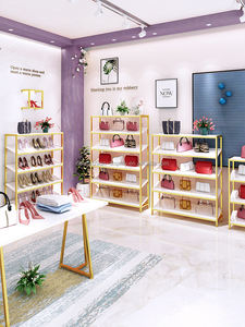 Étagères à chaussures de <span class=keywords><strong>boutique</strong></span> de publicité debout au sol commercial présentoir au détail - Product Image 5