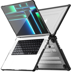 Nhà Máy Bán Buôn Giá Nhiệm Vụ Nặng Nề Gồ Ghề Vỏ Cứng Laptopsleeve Trường Hợp Bìa Với Chức Năng Đứng Cho <span class=keywords><strong>Macbook</strong></span> Không Khí 13 14 15 16Inch - Product Image 1