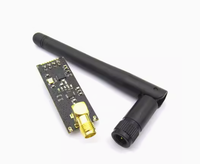 Module de transmission et de réception sans fil transparente professionnel de 1100 m de distance NRF24L01+PA+LNA avec antenne émettrice