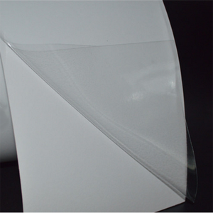 Étiquettes autocollantes en rouleau en film PET transparent imperméable personnalisé avec revêtement adhésif - Product Image 4