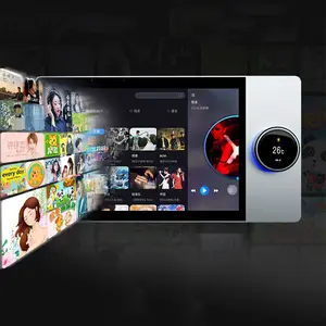 KLASS Google Alexa Voice6インチTuyaセントラルコントロールインテリジェントバックグラウンドミュージック新しいスマートホームグラス無料Zigbeeカスタマイズ可能