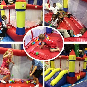 Niceyard maison gonflable à rebond gonflable pour enfants, <span class=keywords><strong>château</strong></span> gonflable à double glissière pour jeux - Product Image 3