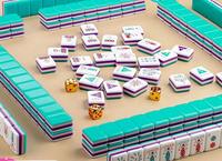 Jeu de Mahjong et de Poker de Luxe en Métal Vert et Mélamine Écologique pour 4 Joueurs, Résistant à l'Eau, Idéal pour les Fêtes, la Maison, le Club et les Loisirs, Vente en Gros