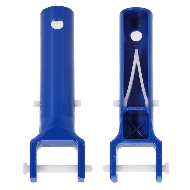 Swimming Pool and Spa Standard Plastic Vacuum Head Handle Replacement with V Clip and Pin Pool Cleaning Tools & Accessories