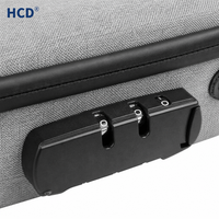 Étui de rangement de voyage de luxe en EVA, durable, anti-odeur, avec fermeture éclair et design simple, 4 à 6 compartiments