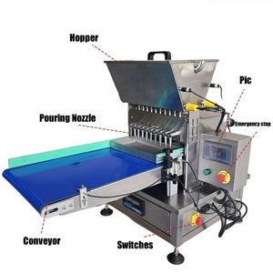 Fully Automatic 3D Multifunctional High Efficiency Candy Production Line Vitamin Pectin Gelatin Starch Jelly <b>Gummy</b> <b>Bear</b> Bakery - Product Image 2