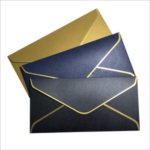 Dl Tùy Chỉnh Kích Thước Bao Bì Thẻ Phong Bì Ưa Thích Màu Hồng Ngọc Trai Giấy Phong Bì Với Lá Vàng In Ấn Cho Thiệp Chúc Mừng Thẻ Bao Bì - Product Image 5