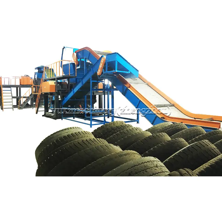 Cryogenic Rubber Tyre Crusher Shredder Machine Waste Tire Recycling Plant Cost