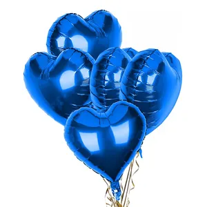 Toptan yüksek kalite 18 inç kalp şeklinde balon düğün sevgililer günü doğum günü partisi dekorasyon için folyo balonlar