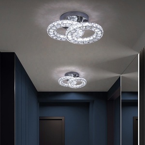 US Warehouse Modern 18W Modern Crystal Changeable 3 Color Led Ceiling <strong>Light</strong> for <strong>Bed</strong> <strong>Room</strong> Living <strong>Room</strong> - Product Image 1