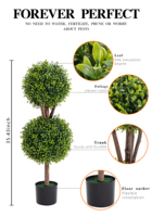 Vente en gros de plantes artificielles réalistes en pot, faux olivier résistant aux UV, décoration intérieure pour la maison, le café, l'hôtel, taille personnalisée, OEM
