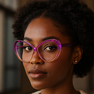 2025 <span class=keywords><strong>Vogue</strong></span> multicolore oeil <span class=keywords><strong>de</strong></span> chat <span class=keywords><strong>lunettes</strong></span> femmes Chic couleur bonbon décor <span class=keywords><strong>lunettes</strong></span> tendance bleu lumière bloquant ordinateur optique cadres - Product Image 4