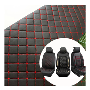 Tapicería <span class=keywords><strong>de</strong></span> Cuero Sintético Grueso Impermeable con Bordado Litchi <span class=keywords><strong>de</strong></span> Algodón para Asientos <span class=keywords><strong>de</strong></span> Coche, Sillas y Sofás - Product Image 1