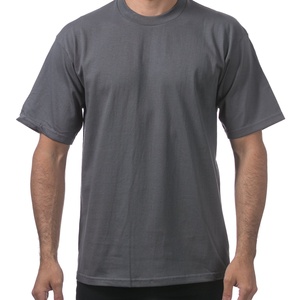 T-shirt basique à col rond pour homme en coton épais et doux à manches courtes - Product Image 4
