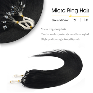 Micro Ring Hair Extensions Remy Virgin Cuticle Human Hair Fishnet <b>Tangled</b> Style 50 Strand 50g Per Pack No Glue No Heat For Salon - Product Image 6