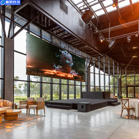 Écran LED d'intérieur PUSHUNLED, contrôle intelligent, mur vidéo couleur pour salle de conférence, publicité 3D