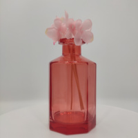 Diffuseur d'arômes en verre de luxe grande capacité, bouteille de parfum d'intérieur pour chambre, salon, décoration de voiture, bâtonnets sans flamme, style INS