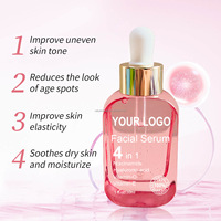 Sérum pour le soin de la peau du visage à succès, 100 % naturel, anti-âge, vitamine C, 4 en 1, éclaircissant, sérum pour le visage, beauté