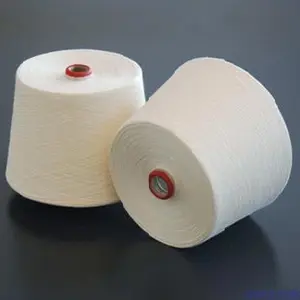 Cotton55 Polyester45 CVC 50/50 32/1 แหวนปั่นเส้นด้ายผสมสําหรับถักทอผ้า