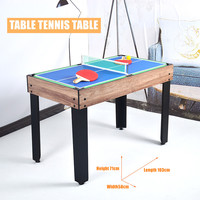 Table de jeu multifonctionnelle 4 en 1 pour enfants, vente en gros d'usine, table de jeu multifonctionnelle 48 pouces, taille standard, table de jeu de football