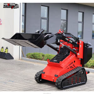 Spedizione gratuita Mini Skid Steer cina ruota Ce/epa/euro 5 Mini Skid Steer Loader HAVTEK 470 con secchio Trencher aratro rotante - Product Image 2