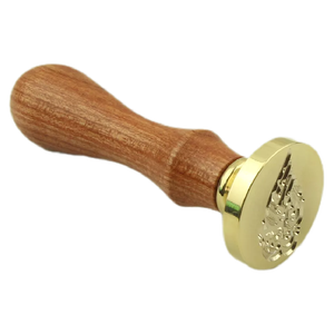 Timbro per Ceralacca Personalizzabile con il Tuo Logo in Ottone/Rame, Distintivo Scolastico Natalizio e Timbri per Torte con Grazioso Design a Bussola Nautica - Product Image 5