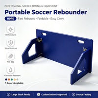 Panneau de rebond de football en UHMWPE, réglable, pliable, portable, résistant à l'usure, pour entraînement de passe, pour enfants et adultes