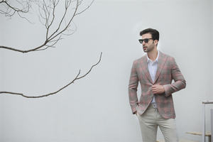 Abbigliamento Casual traspirante da uomo moderno in cina e da uomo plissettato frontale <span class=keywords><strong>per</strong></span> la primavera e l'autunno <span class=keywords><strong>per</strong></span> il <span class=keywords><strong>Costume</strong></span> Casual taglie forti - Product Image 4