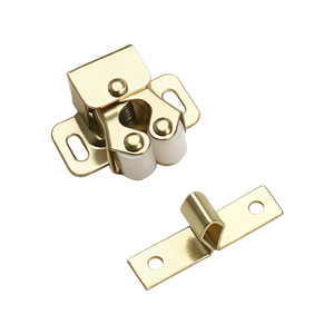 Snap On Short Leg Ball Joint Cold Rolled Steel Door Mount Wardrobe Cabinet Latch Plated Anti Rust - Product Image 2