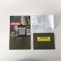 Personnalisé Imprimé 25g 50g Vide Enveloppe Rouler À La Main Fumer Tabac Sacs Simple Feuille Tabac Wraps Sac
