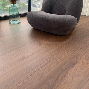 <span class=keywords><strong>Parquet</strong></span> en bois d'aggloméré préfini de qualité supérieure, placage <span class=keywords><strong>noyer</strong></span> 3 mm, moderne, étanche, système de pose clipsable - Product Image 2
