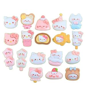 กาวครีมซีรีส์ KT Cat สำหรับตกแต่งเคสมือถือ DIY ด้วยเรซิ่น สีชมพู รูปขนม คุกกี้ ของตกแต่ง ขายส่ง วัสดุทำกิ๊บติดผม เชือก จี้ - Product Image 1