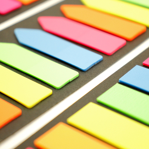 Renkli ucuz ok temizle pet not defteri işareti özel baskılı dizin şeffaf yapışkan notlar - Product Image 5