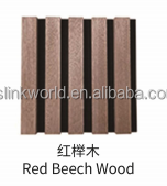 Panneau acoustique rainuré en MDF et 100 % fibre de polyester, écologique, imperméable, à haute absorption, design moderne pour les écoles et les studios