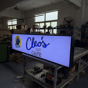 Boîte lumineuse publicitaire extérieure personnalisée en aluminium avec cadre LED, 10*5FT/305*152.5cm, pour devanture de magasin, durable et légère - Product Image 6