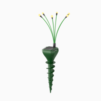 Répulsif à martre et taupe à énergie solaire Dispositif de vibration ultrasonique de dissuasion de serpent extérieur avec lumière décorative